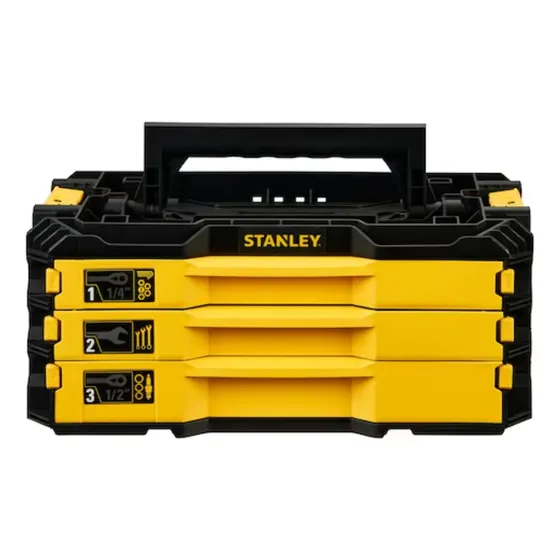 Caixa Baú 3 Gavetas Stmt98107 126 Peças Stanley