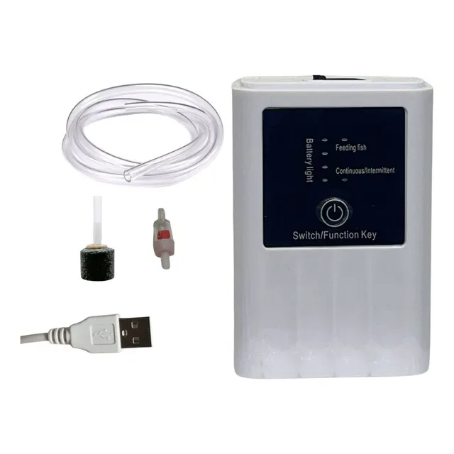 Compressor Oxigenador Aquário C/ Bateria Nobreak 1,5w Bivolt