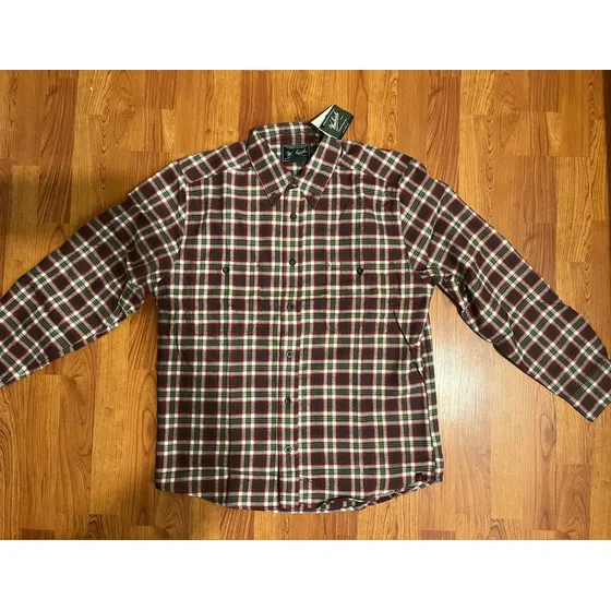 Camisa Para Caballeros  De Cuadros Rojos Manga Larga!