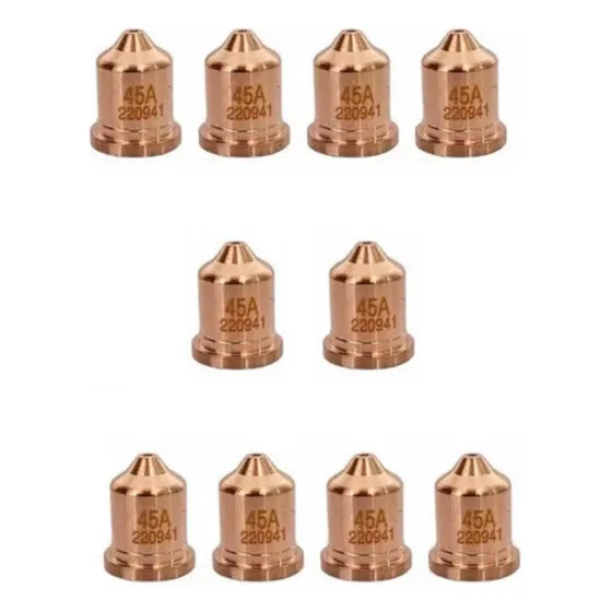 10 Pc Bico Corte 45a 220941 Tocha Consumível Plasma