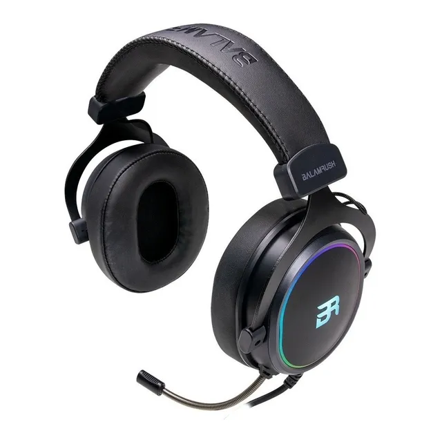 Audifonos On-ear Acteck Balam Rush Orphix Rgb Spectrum 7.1 Canales Color Negro