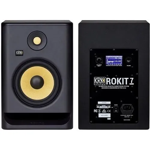 Par Monitores Krk Rokit 7 Rp7 G4 Bivolt Novo