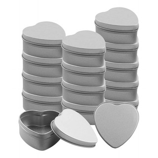 15 Latas De Metal Con Forma De Corazón, Tarros Para Velas 15 Latas De Metal Con Forma De Corazón, Tarros Para Velas