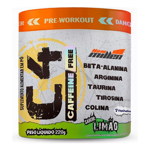 C4 Caffeine Free 220g - New Millen (pré Treino Sem Cafeína) Sabor Limão C4 Caffeine Free 220g - New Millen (pré Treino Sem Cafeína) Sabor Limão