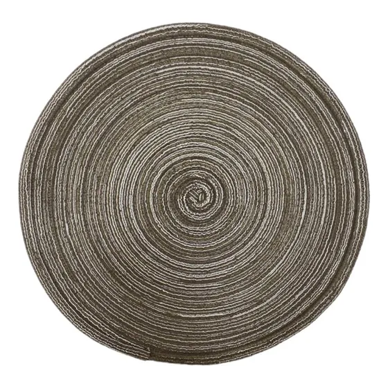 Individuales De Mesa Redondos Rustico 38cm Pack X 6