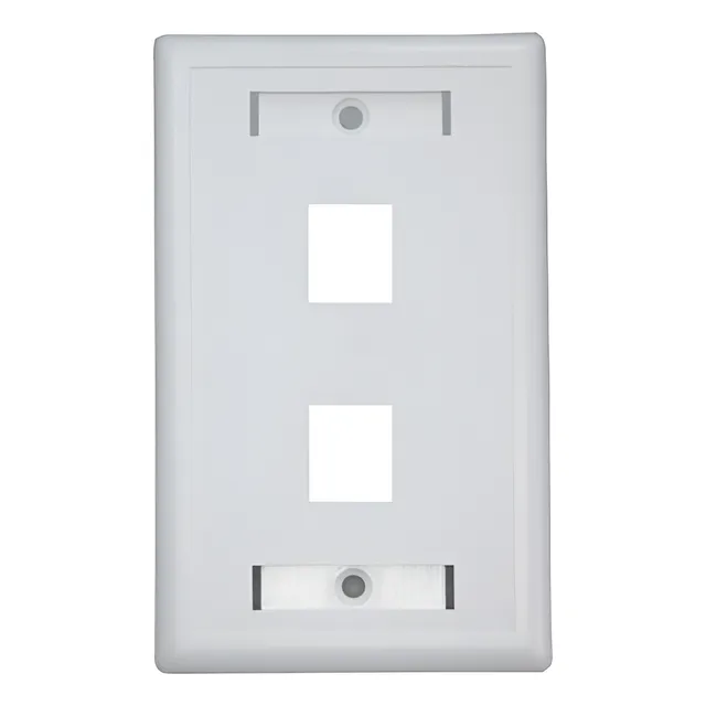 Face Plate Netlinks 2 Puertos Blanco (pack De 4 Unidades)