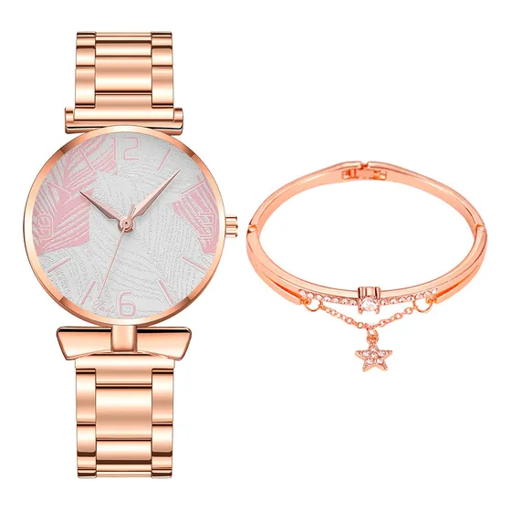 Reloj De Moda W Para Mujer, De Acero Inoxidable, Estilo Casu