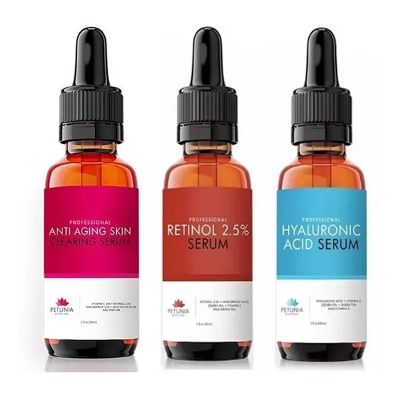 Trio Serum Antiage, Retinol, Ácido Hialurónico 30 Ml