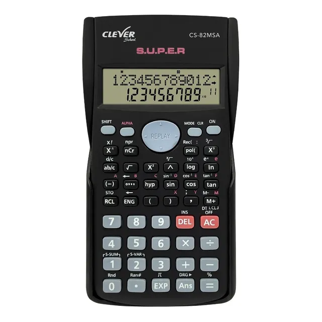 Calculadora Cientifica Clever School 240 Func Cs-82msa Color Negro