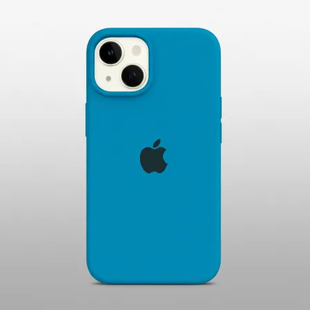 Capa P/ iPhone 14 Logo Maçã Silicone Premium Cores Diversas