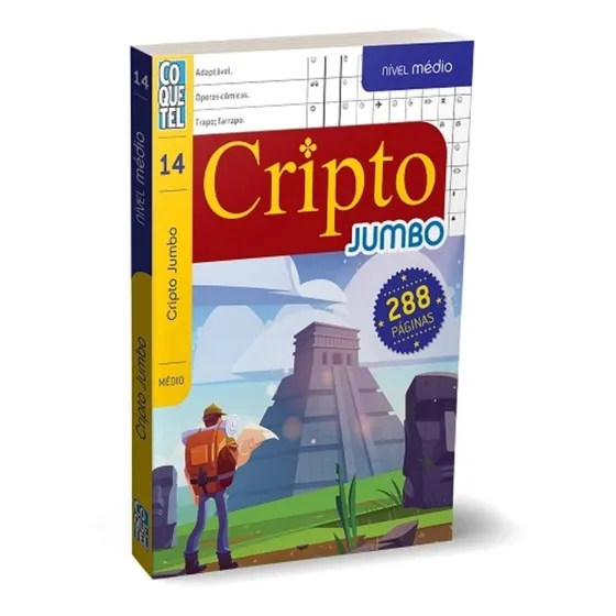 Cripto Jumbo Coquetel 288 Páginas Criptograma Passatempo