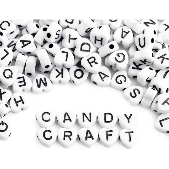 Letras Corazon Cuentas X 25 Gramos! Ideal Bijou Pulseras