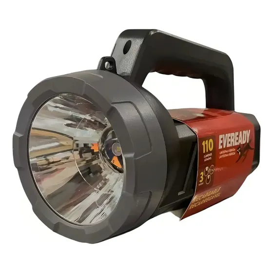 Linterna Eveready 110 Lúmenes Híbrida Recargable Linterna Negro Luz Blanco