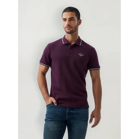 Polo Slim Fit Americanino 809f007 Morado Esc