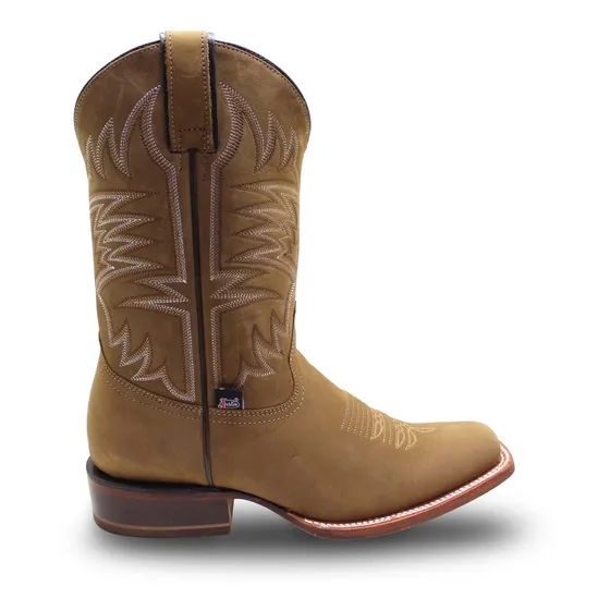 Botas Texanas Hombre Justin Boots Jb5354 Piel Cuadrada