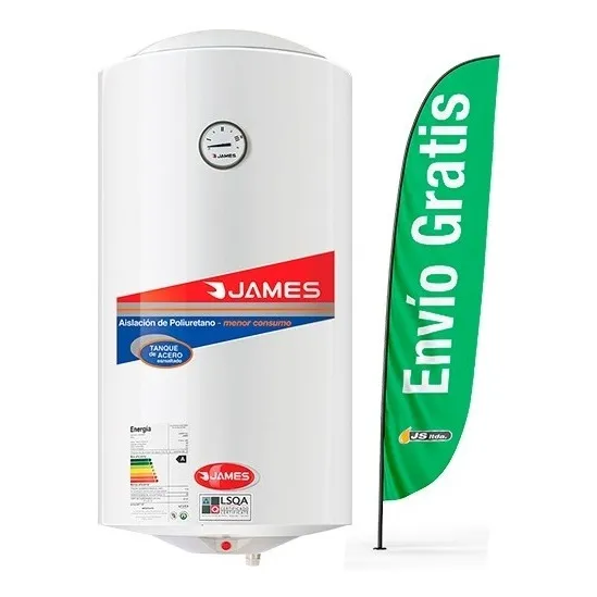 Calefon Termotanque 80lts James Acero Color Blanco