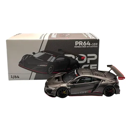 Miniatura 1/64 Honda Nsx Gt3 Evo22 Carbon Pr64-0159 preta