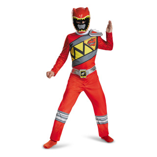 Disfraz Rojo De Power Rangers Dino Charge Para Niños, Tamaño Disfraz Rojo De Power Rangers Dino Charge Para Niños, Tamaño