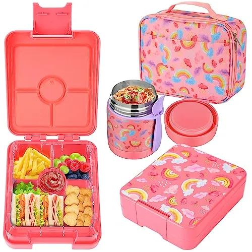 Bento Caja De Almuerzo Para Niños Con Termo De Sopa 3lfvh