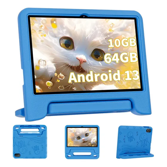 Tablet Para Niño Mejorada 2 Tableta Android 13 10  Funda Mah