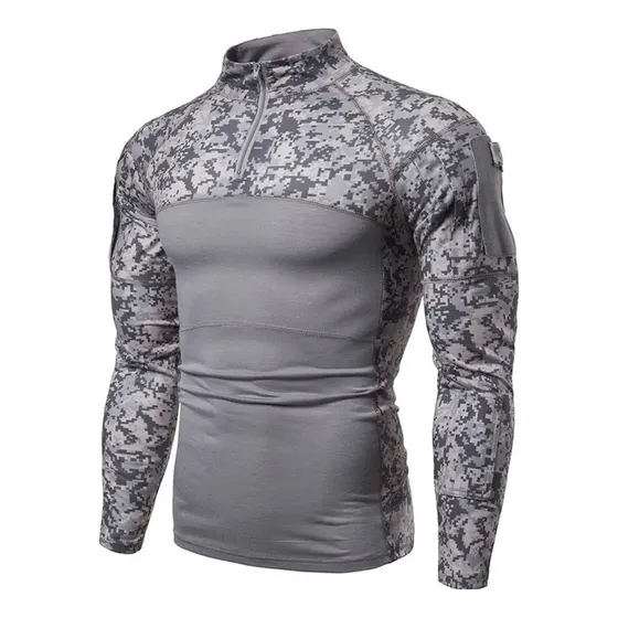 Camisa Táctica Hombre Tipo Militar, Camufladas Manga Larga
