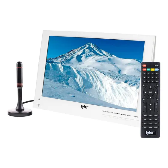 Televisor Portátil De 338 Cm Lcd Con Batería Recargable