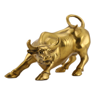 Estatua De Toro De Latón Con Forma De Toro Fortune, Escultur Estatua De Toro De Latón Con Forma De Toro Fortune, Escultur