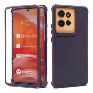 Funda Para Moto Edge 50 Pro Protector 3 En 1 Case 360 Rudo Funda Para Moto Edge 50 Pro Protector 3 En 1 Case 360 Rudo