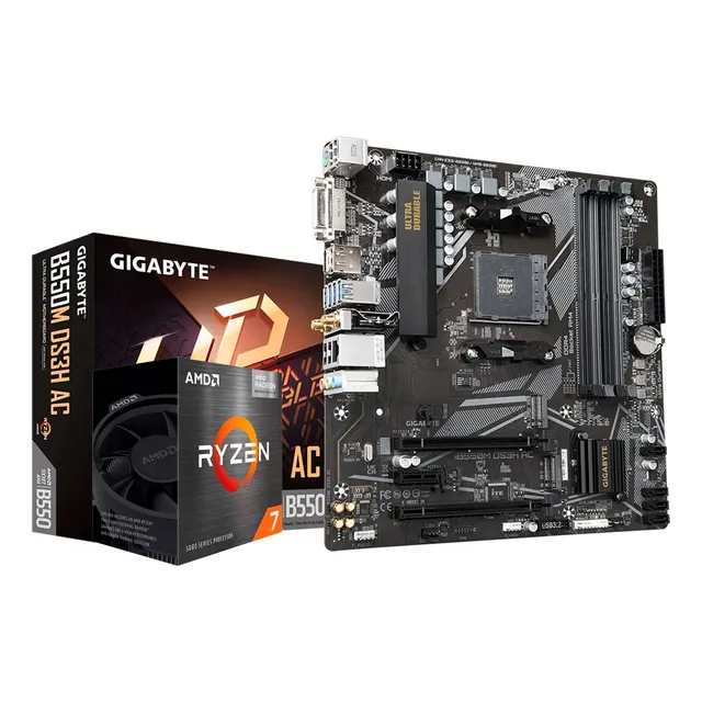 Kit De Actualizacion Gamer Ryzen 7 5700g + Gigabyte B550 Am4