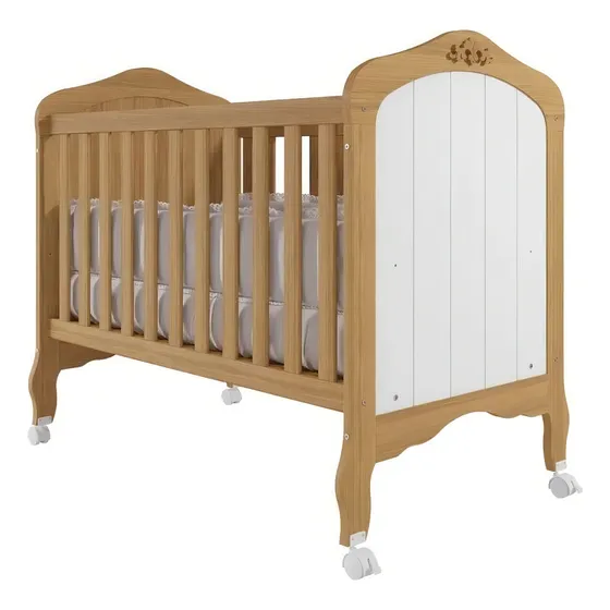 Permóbili Encanto Harmonia Berço Mini Cama Cor Nature Branco