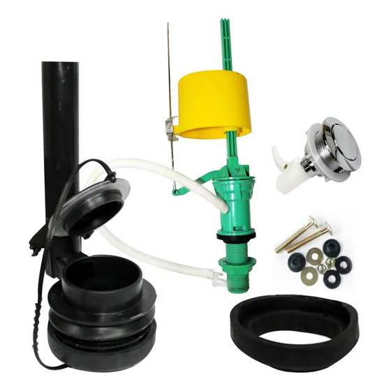 Herraje De 3 C/boton Para Sanitario Cato Tango/goya/chichen