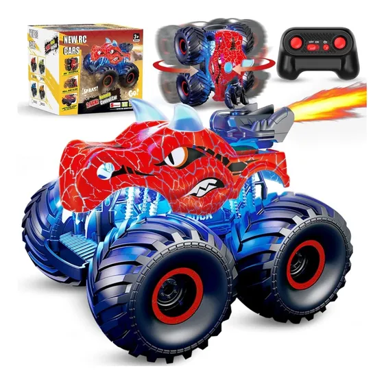 Carro A Control Remoto De Dinosaurio Con Luz, Sonido Aerosol