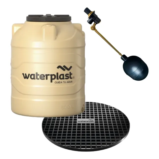 Tanque De Agua 750 Dual Tricapa + Base + Flotante Waterplast