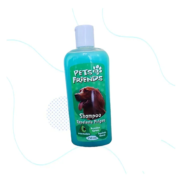 Shampoo Repelente 250ml Perro Pets Friends Fragancia Eucaliptus
