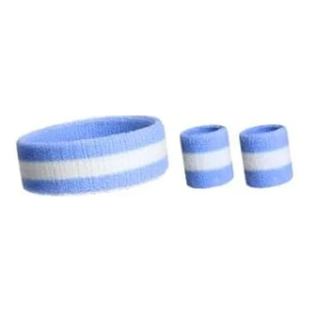 Juego Bandana Y Muñequeras Para El Sudor Ejercicio Deporte 