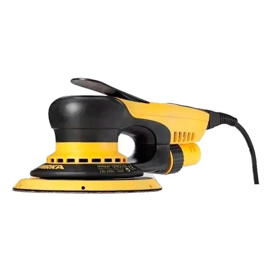 Lixadeira orbital Mirka Deros 650CV amarela e preta 50Hz/60Hz 350W 220V
