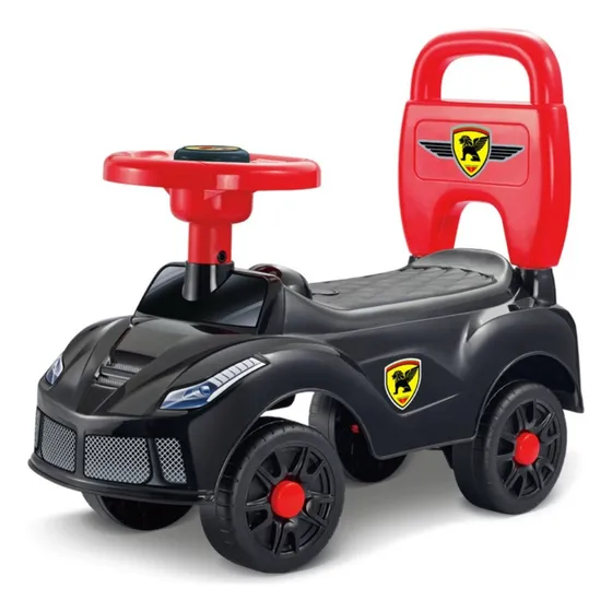 Correpasillos Auto Andador Infantil Con Sonido Color Negro