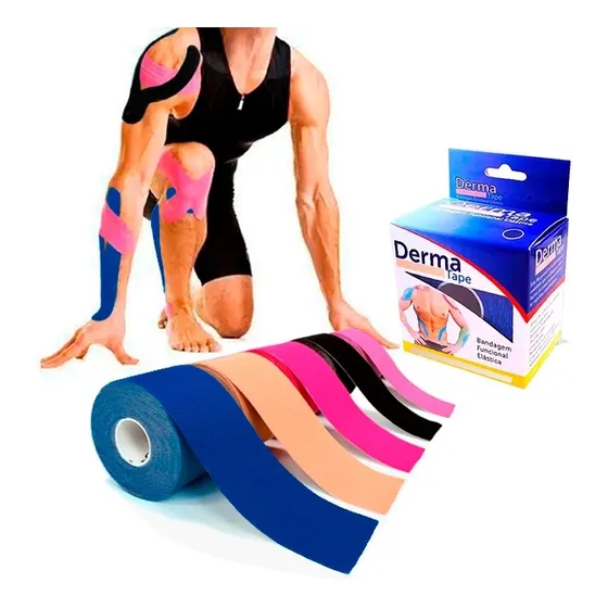 Kit 3und Kinesio Tape Bandagem Elástica Adesiva Fisioterapia