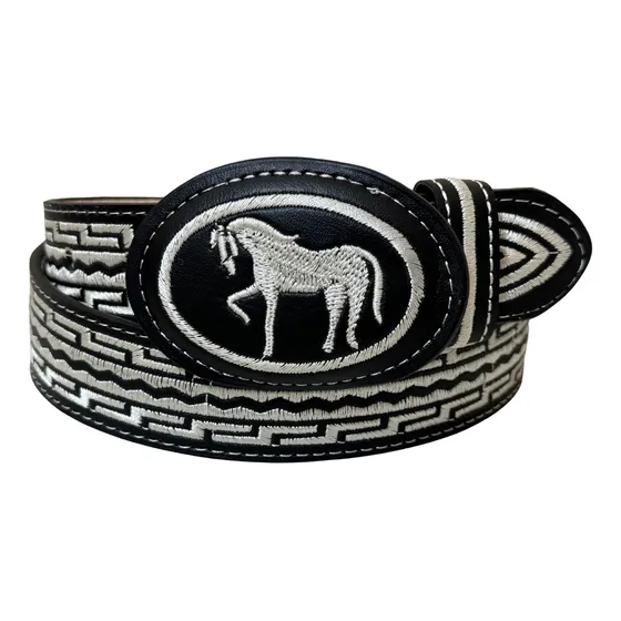 Cinturon Vaquero Bordado Para Niño 