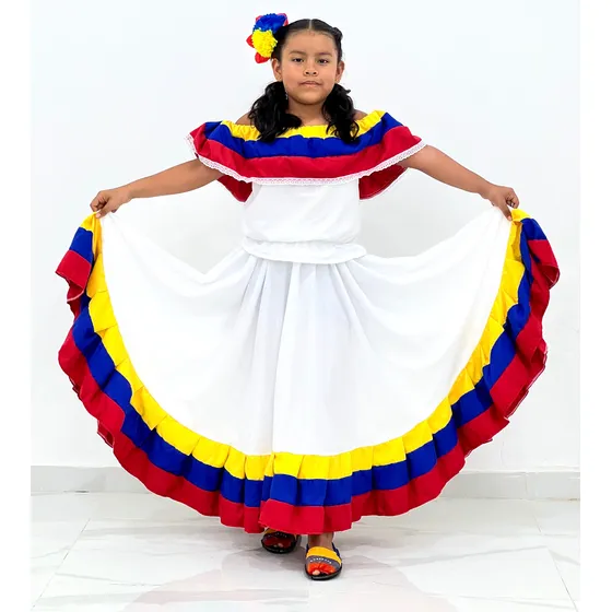 Traje Típico De Venezuela Tricolor