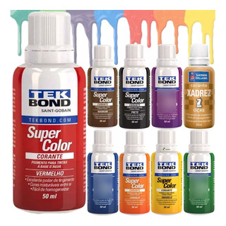 Bisnaga Xadrez Tinta Base Água Pigmento Corante Várias Cores Bisnaga Xadrez Tinta Base Água Pigmento Corante Várias Cores