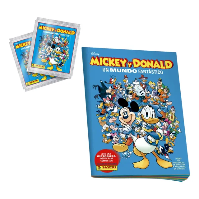 Álbum Mickey Y Donald Con 40 Sobres