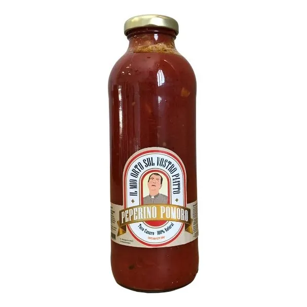 Salsa De Tomate Peperino Pomoro X 480 Ml