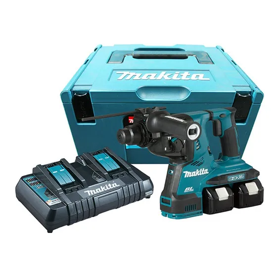 Rotomartillo Sds-Plus electroneumático 3.8Kg x 2.8J (28mm) Makita DHR280PT2J 18Vx2 (36V)+ 2 Bat x 5.0Ah + cargador