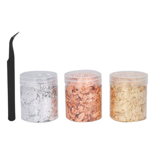 Lámina Dorada Para Decoración De Uñas, 3 Piezas, Purpurina D Lámina Dorada Para Decoración De Uñas, 3 Piezas, Purpurina D
