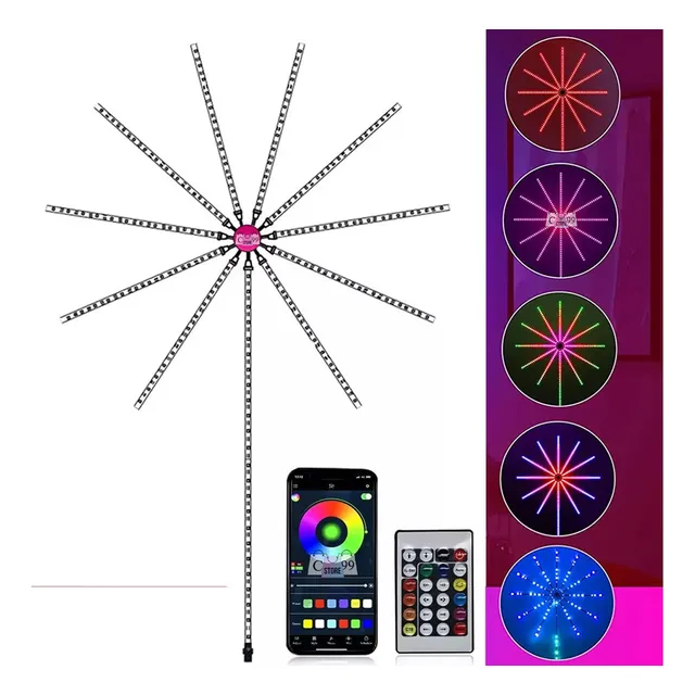 Luces Led Estrella Fuegos Artificiales Control Bluetooth App