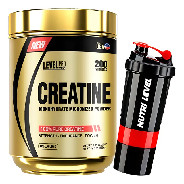 Creatina Creatine Monohidratada Micronizada 500g - Level Pro