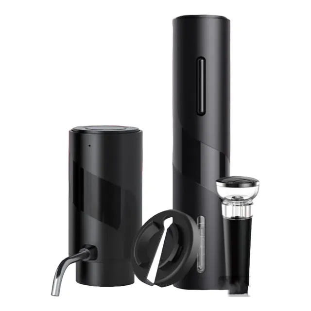 Sacacorchos Con Vertedor Electronico Set X 4 Recargable