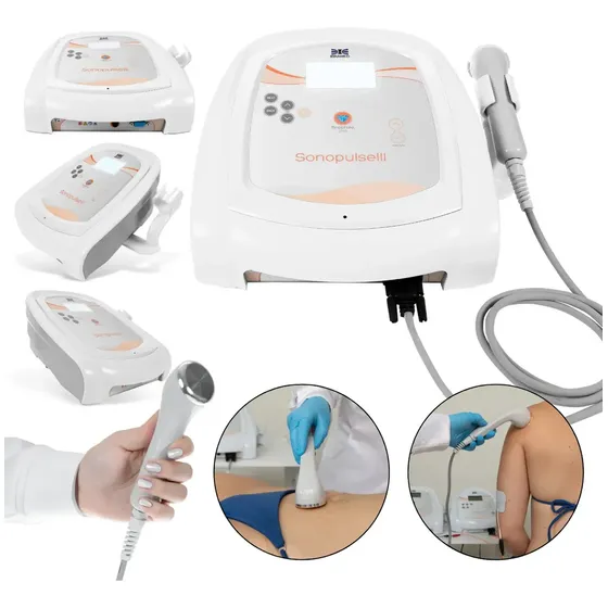 Ibramed Sonopulse III Aparelho Profissional de Estética Fisioterapia Ultrassom 1 e 3 MHz
