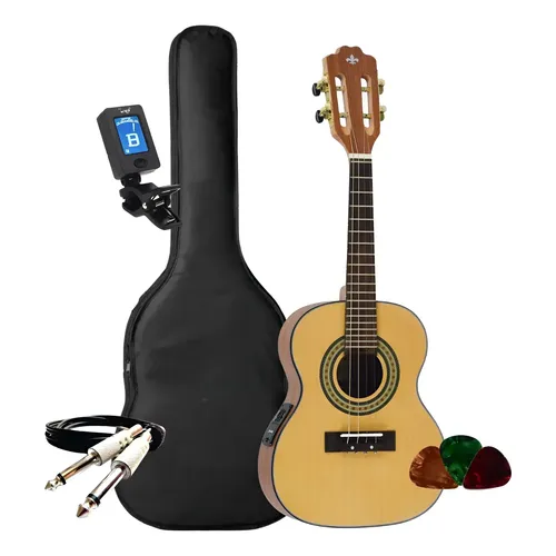 Cavaquinho Rozini Studio Acústico Verniz Fosco Louro Preto Caixa